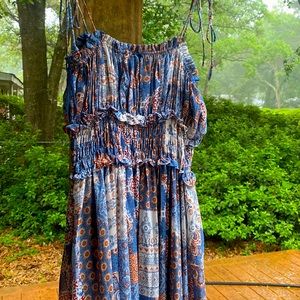 Blue Bohemian Dress